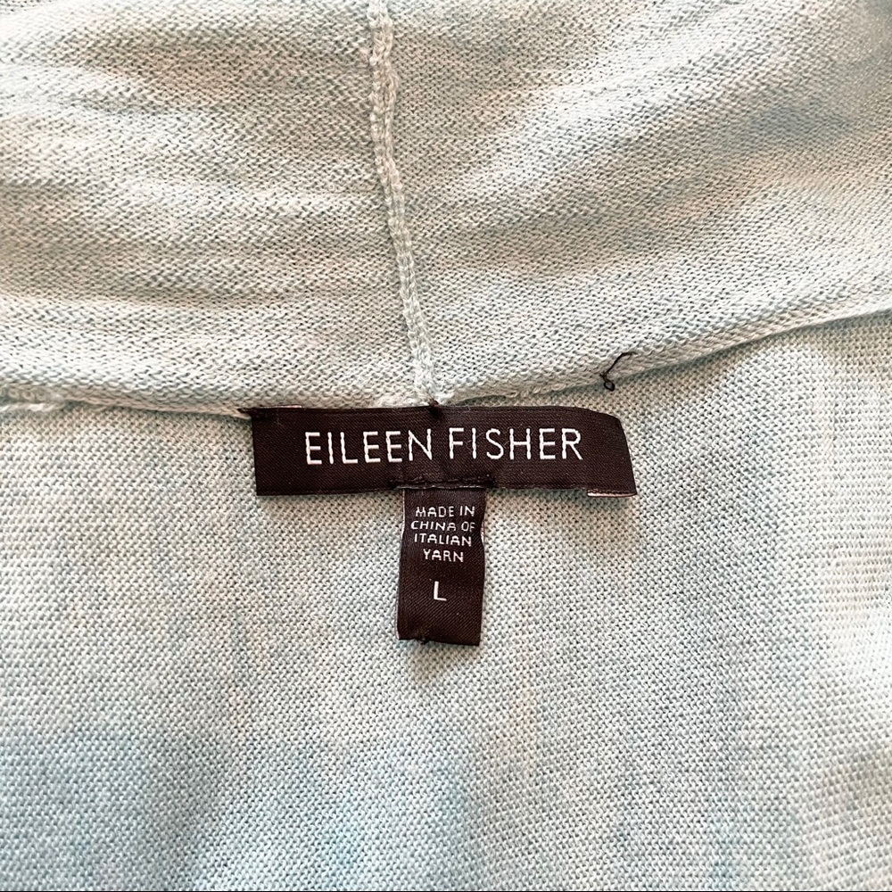 Eileen Fisher 100% Merino Wool open front cardigan - Picture 8 of 9